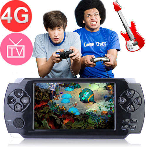 4GB 4.3" Screen TV Output Game Console Camera FM MP4 PMP Video Player