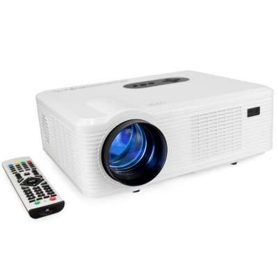 Excelvan CL720 LED Projector with Analog TV Interface  -  EU PLUG  WHITE