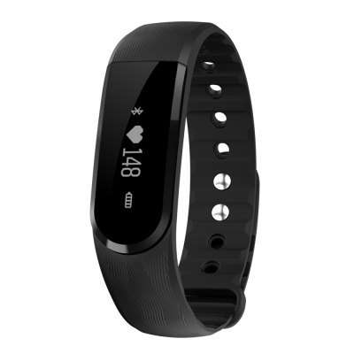 ID101HR Bluetooth 4.0 Heart Rate Monitor Smart Bracelet  -  BLACK  FREE DELIVERY