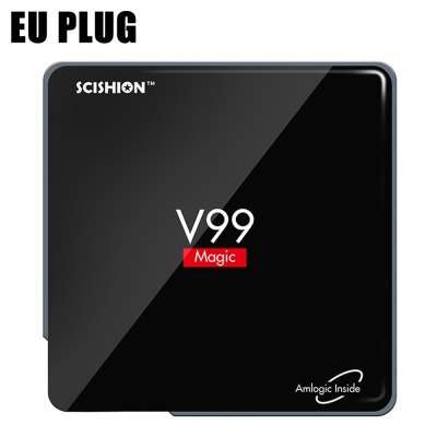 Super TV BOX and MINI PC  V99 Android TV BOX Mini PC  -  EU PLUG  BLACK
