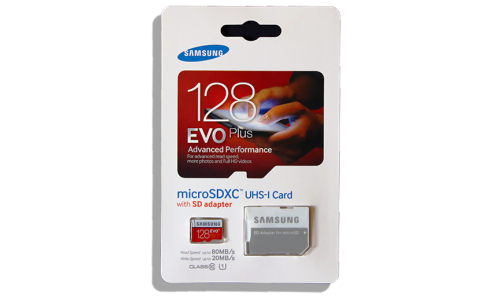 SAMSUNG 128GB EVO PLUS MEMORY CARD WITH SD ADAPTER - ORIGINAL SAMSUNG PRODUCT - ON HAND