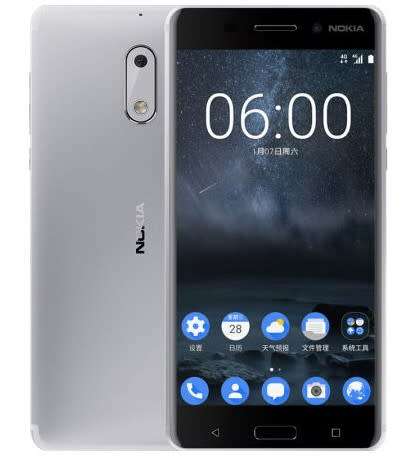 Nokia 6 (2017) - 32GB - Color Silver - Single Sim - Local Stock