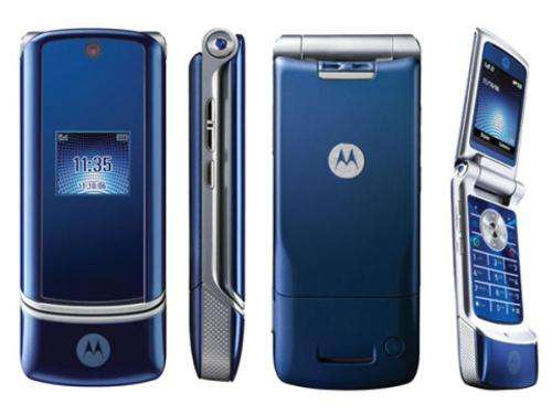 Motorola - Moto KRZR K1 - Color Cosmic Blue - Brand New - Stock On Hand
