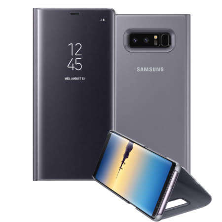Samsung Galaxy Note 8 (EF-ZN950) Clear View Standing Cover (Orchid Gray) - Original Samsung Product