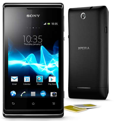 Sony Xperia E (C1605) - Dual Sim - Color Black - Brand New