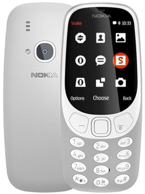 Nokia 3310 (2017)  - Dual Sim - Colour Grey - New Original - Import Stock - Stock On Hand