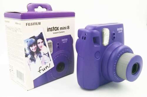 FujiFilm Instax Mini 8 (Instant Camera) - Color Grape - Brand New - Stock On Hand