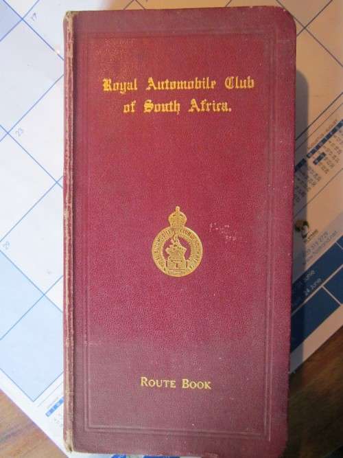 Royal Automobile Club of South Africa Route Book 1938