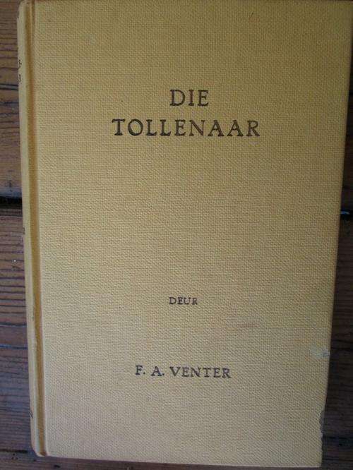 Die Tollenaar - FA Venter - 1955 - merkie aan hardeband