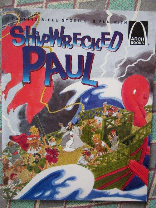 Shipwrecked Paul - Bible Stories with Arch Books -staple bound