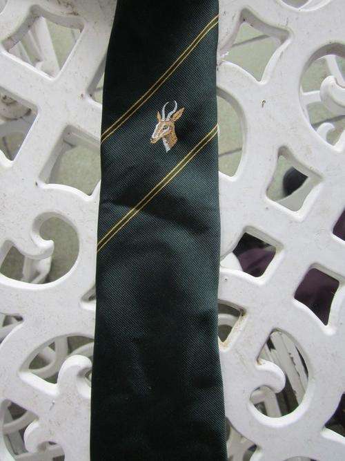 Tie with Springbok head