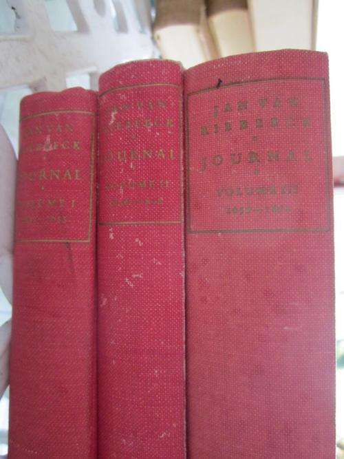 Journal of Jan van Riebeeck -Volumes1,2,& 3 -HB Thom -ex libary books in good condition