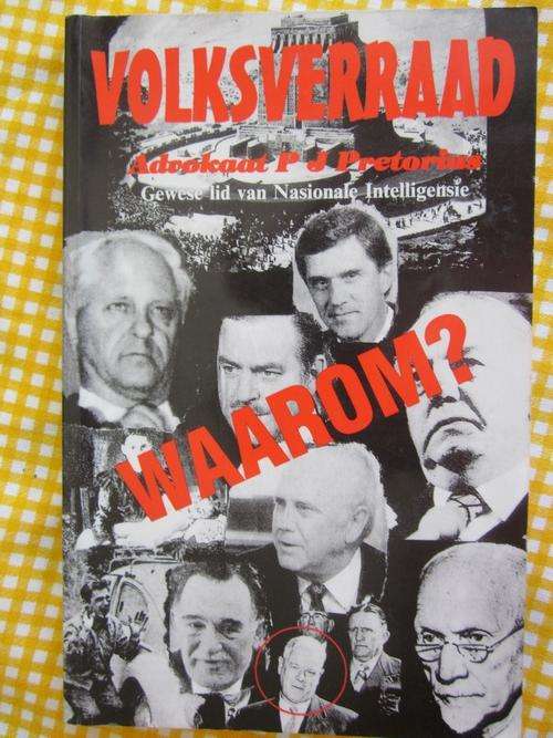 Volksverraad- Advokaat PJ Pretorius-Gewese Lid van Nasionale Intelligensie)