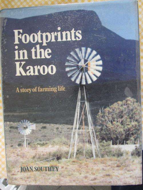 Footprints in the Karoo-Joan Southey-a story of farming life-EX LIBRARY BOOK