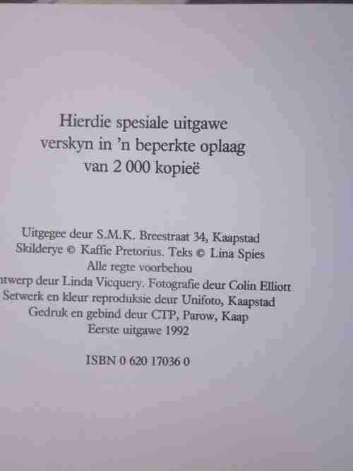 Kaffie Pretorius en Haar Wereld- Lina Spies- Beperkte Oplaag