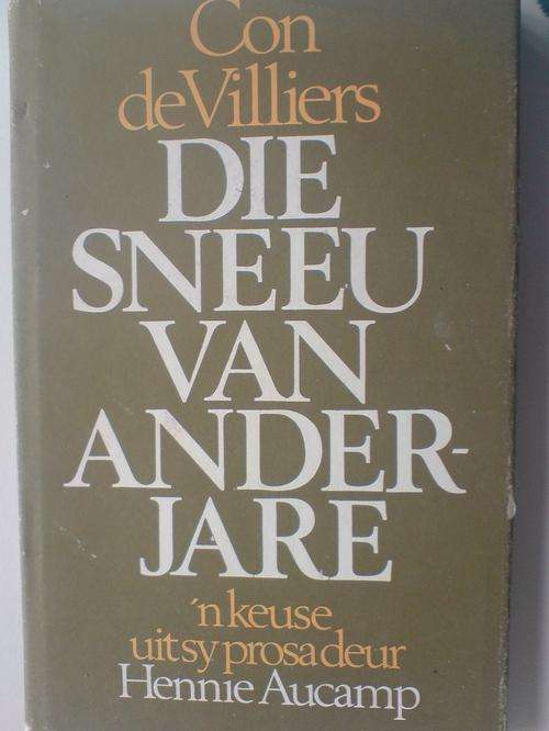 Die sneeu van ander jare - CGS de Villiers