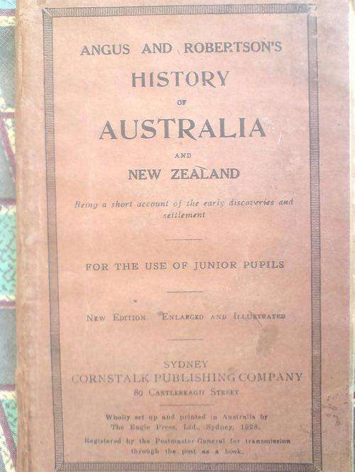 History of Australia and New Zealand - Angus and Robertsons1928