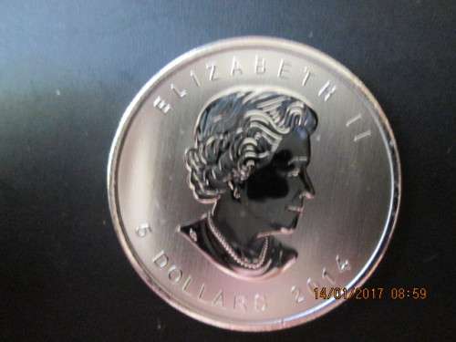 2014 CANADIAN 10Z 5 DOLLAR PROOF IN SLEEVE