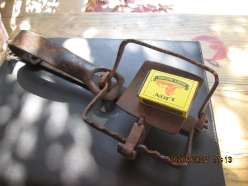 ANTIQUE SPRING TRAP FOR DISPLAY...MAN CAVE..PSE SEE PICS