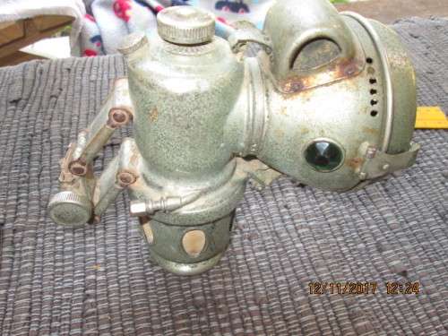 AMAZING FIND..ANTIQUE CARBIDE BICYCLE LAMP..PLEASE SEE ALL PICS