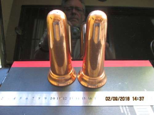 OLD SET COPPER SALT & PEPPER..VERY COLLECTIBLE PLEASE SEE ALL PICS