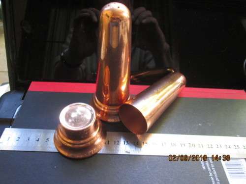 OLD SET COPPER SALT & PEPPER..VERY COLLECTIBLE PLEASE SEE ALL PICS