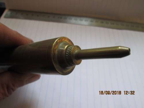 GENUINE OLD LARGE BRASS "SYRINGE" PLEASE LOOK!!!!!