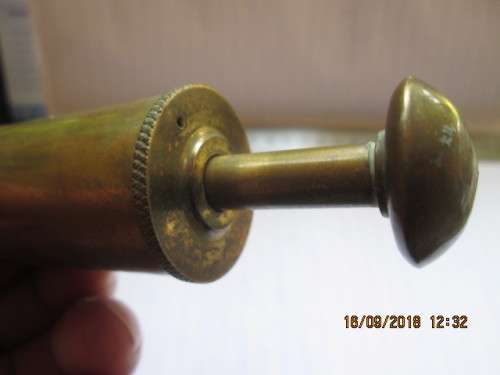 GENUINE OLD LARGE BRASS "SYRINGE" PLEASE LOOK!!!!!