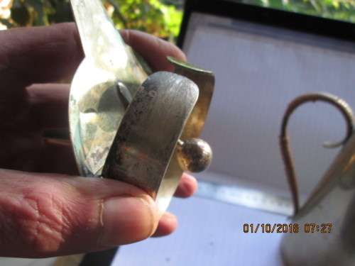 UNUSUAL!! SILVER PLATE JUG..PLEASE LOOK !!