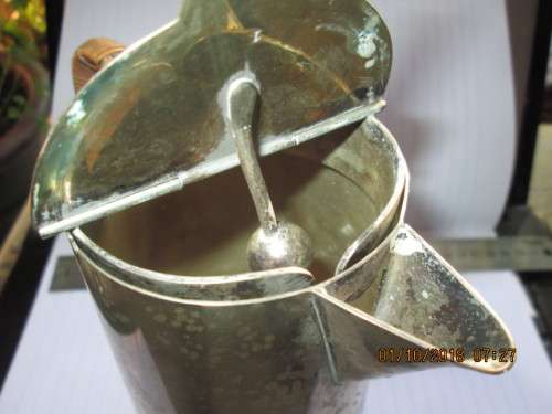 UNUSUAL!! SILVER PLATE JUG..PLEASE LOOK !!