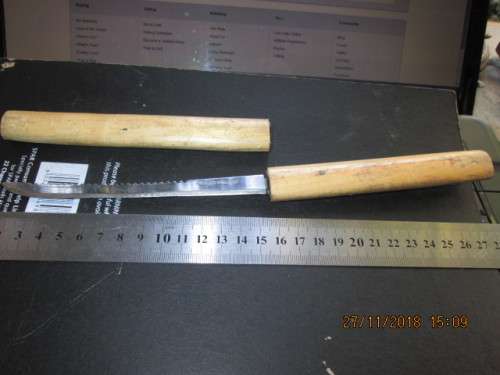 OLD JAPANESE FISH FILLETING KNIFE ..PLEASE SEE...