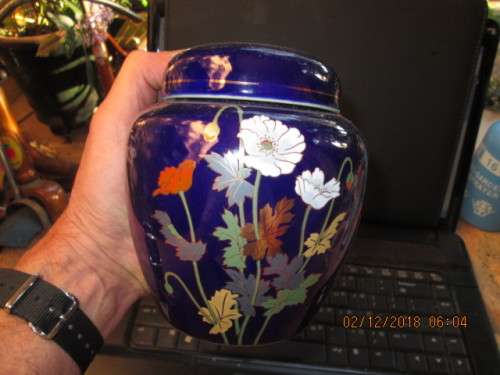 OLD COBALT BLUE GINGER JAR...