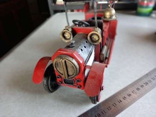 HAND CRAFTED TIN PLATE FIRE ENGINE