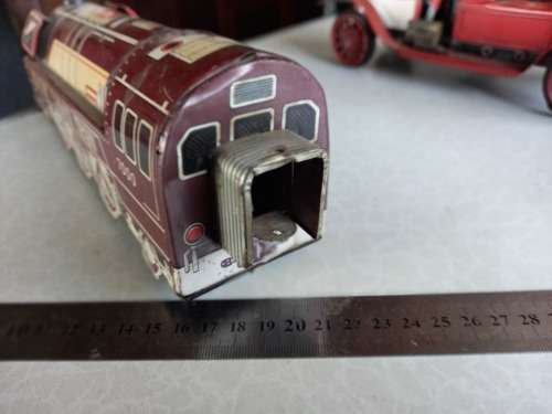 LARGE VINTAGE TIN PLATE TRAIN FOR DISPLAY
