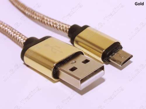 Braided micro-USB Fast Charging Cable (2m, 2.1A)(Local Stock)