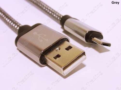 Braided micro-USB Fast Charging Cable (2m, 2.1A)(Local Stock)