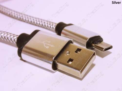 Braided micro-USB Fast Charging Cable (2m, 2.1A)(Local Stock)