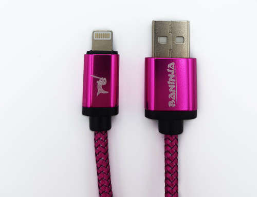 Braided Apple Iphone Lightning to USB fast charge and sync cable 2m, 2.0A (In Stock)