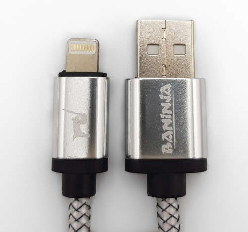 Braided Apple Iphone Lightning to USB fast charge and sync cable 2m, 2.0A (In Stock)
