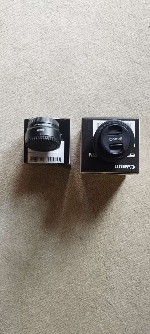 Canon M6 Mark II + 2 Canon Lens+ Canon Lens Adaptor