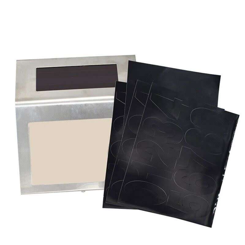 Solar Light House Number Display / Stainless Steel Solar Powered House Number Sign