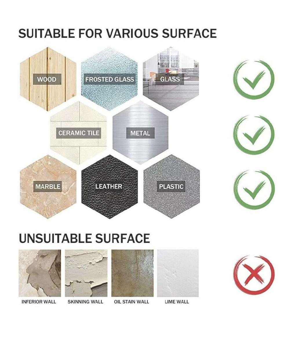 Ivy Grip Tape / Ivy Grip Tape Double Sided Foam Transparent Strong Nano Adhesive Grip 3m