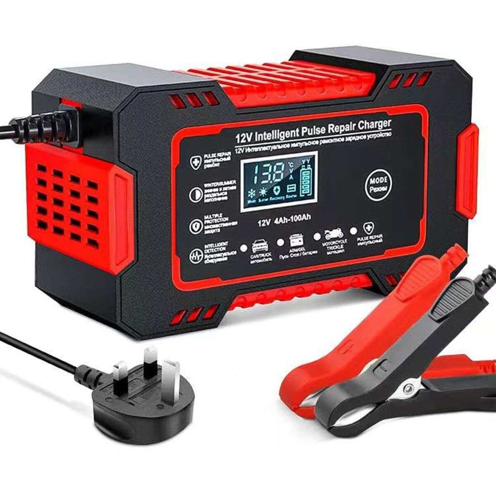 Car Battery Charger 12V 6A Fast Charger Automatic Smart Pulse Repair AGM/GEL