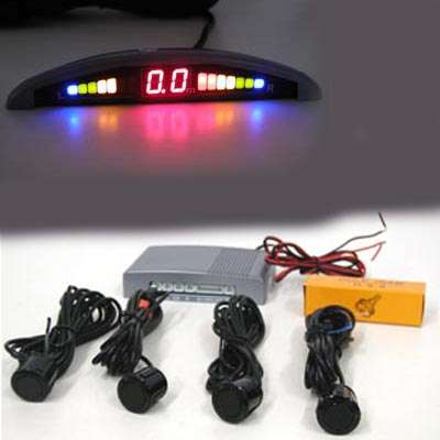 Car Reversing Parking Radar 4 Sensor Kit LED Display