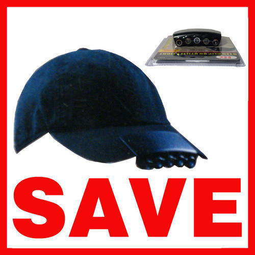 3 LED Clip On Lamp Light Cap Hat Safety Working Camping