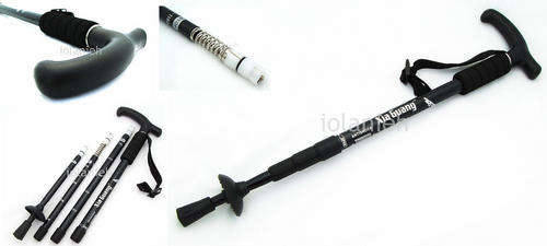 Anti-Shock Cane Trekking/Hiking/Walking Stick Pole