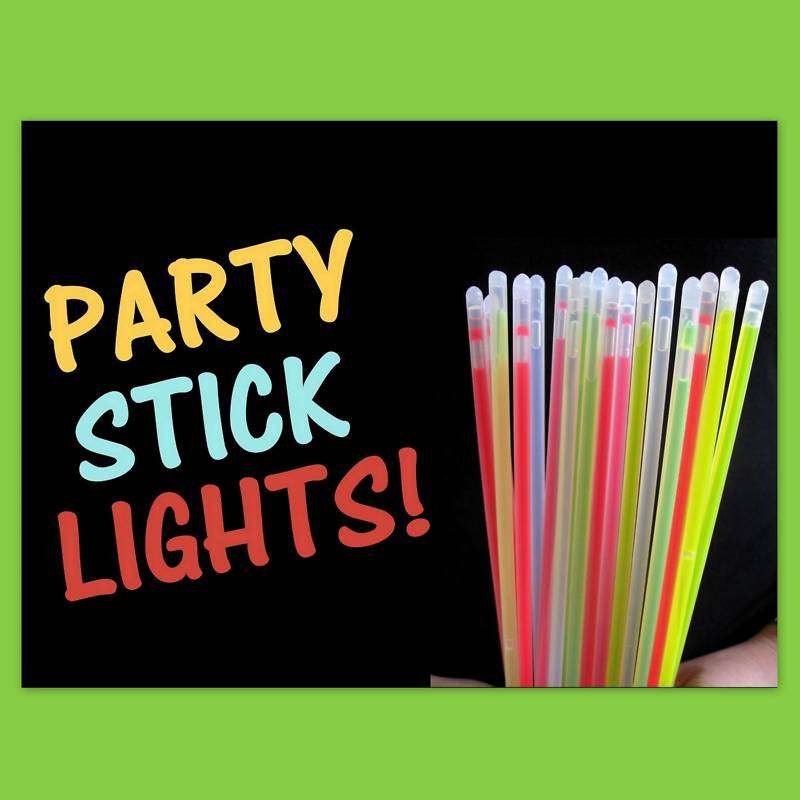 Glow Sticks Bracelets Light Stick Fun Rave Favor (x 100)