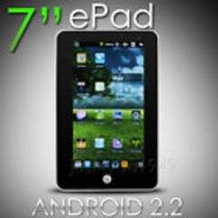 7" Google ePad Android 2.2 Notebook Tablet PC (R60 Delivery in SA)3G UMPC Wifi MID VIA8650 256MB 2GB