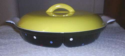 Stunning Enamelware Veg Pot