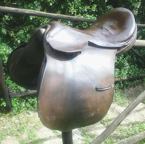 Genuine Leather Vintage Dark Brown Sadle